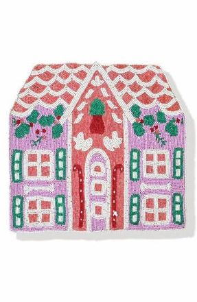 Tiramisu Gingerbread House Beaded Placemat in Pink at Nordstrom Rack