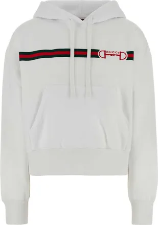 Gucci White Cotton Sweatshirt