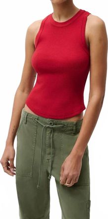 Pistola Denim Nissi Tank Top In Racer Red