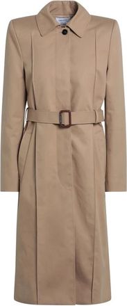 Alexander McQueen Dubbelborstige Jas - Dames - Jas met riem - Beige - M - Jassen