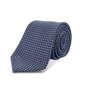 Kiton Ciro Paone Silk Tie - male - Kiton - Ties - Blue - ONE SIZE - Accessories