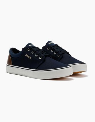 Bench Mens Bench Donnie Canvas Mens Navy Trainers - Size: 11