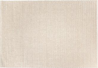 Macabane Alfombra rectangular de 300 x 400 cm de lana tejida, color beige