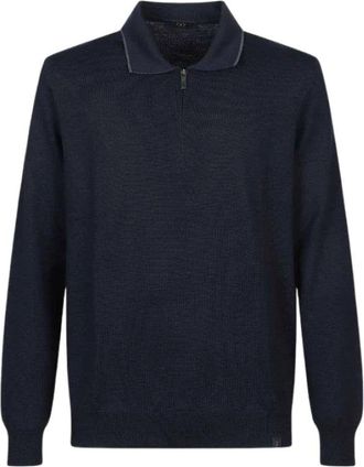 Fay Camisa Polo de Algod&oacute;n - Tops - Hombre - Azul - L