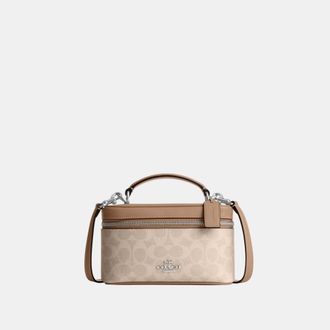 Coach Womens Rainer Crossbody Bag 18 In Signature Canvas - Beige - One Size