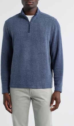 Johnnie-O Dion Fleece Half Zip Pullover in Navy at Nordstrom, Size Xx-Large