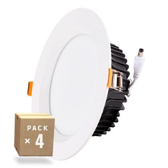 GreenIce Greenice - Pack 4 Downlights Led 24w 2.160lm 6000&ordm;k Ip65 Ba&ntilde;os/cocinas 50.000h [sl-dlfs06-24w-cw-pk4]