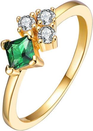 Genevive Silver Cluster Ring