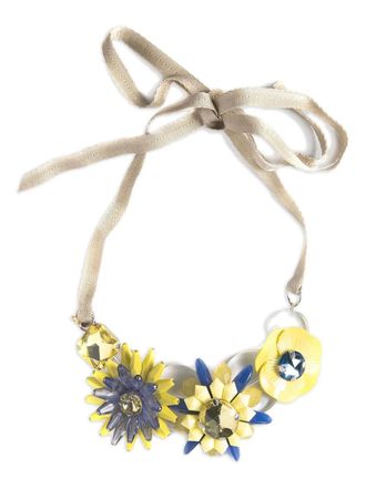 Marina Fossati Collana Margaret con decorazione a fiori - Giallo