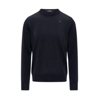 K-Way Sebastien Merino - Heren - Truien - Blauw - Maat: M Wol