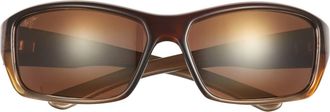 Maui Jim 62mm Square Core Polarized Sunglasses in Brown Brown Bronze at Nordstrom Rack