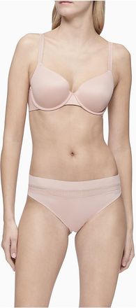 Calvin Klein Womens Liquid Touch Lightly Lined Full Coverage Bra - Pink - 38DDD