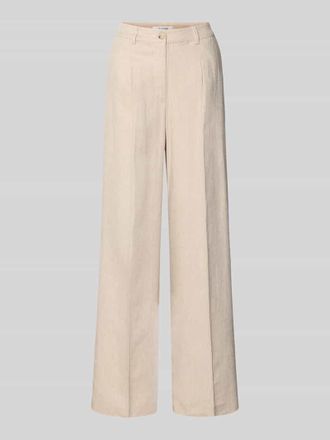 b.young B.Young Wide Fit Stoffhose aus Viskose-Mix Modell Dazia in Schlamm, Gr&ouml;&szlig;e 34