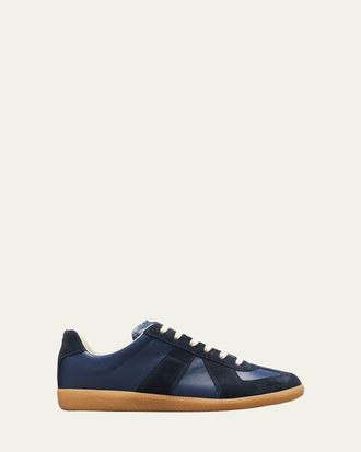 Maison Margiela Replica Suede & Leather Sneakers