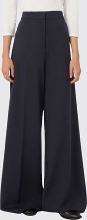 Max Mara Pantaloni palazzo Taverna in misto viscosa con vita alta