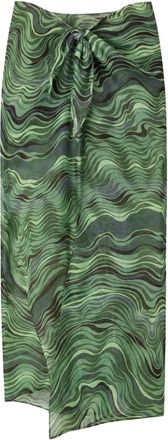 Cult Gaia Nila Pareo - Dames - Strandmode - Groen - S - Linnen - Badmode