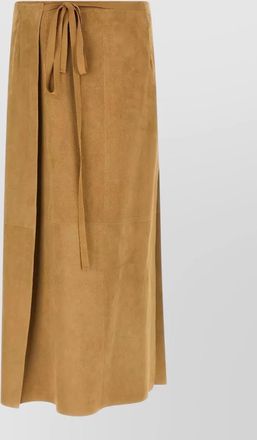 The Row danas skirt seam detailing side slit wrap
