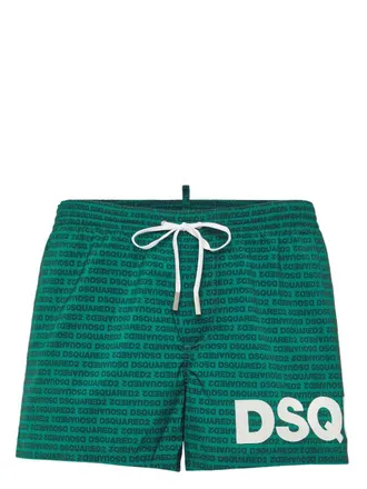 Dsquared2 Costume da bagno con stampa - Verde