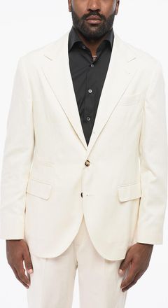 Brunello Cucinelli Blazer Semifoderato in Seta con Rever Classico Brunello Cucinelli