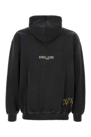 Represent Mens Slate Cotton Sweatshirt Washedblack Exterior: Felpe Sweater