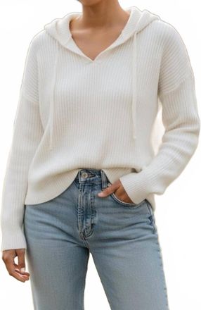 Lucky Brand Hooded Sweater In White
