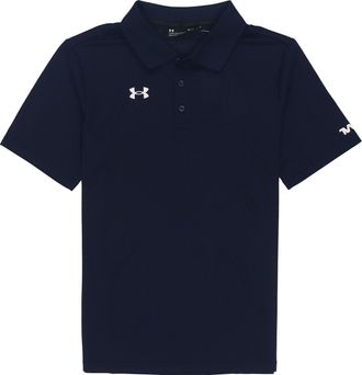 Under Armour Mens Under Armour Casual Sports lapel Training Breathable Short Sleeve Polo Shirt Blue 21500537-408