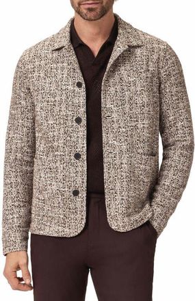 John Varvatos Bourdain Textured Tweed Jacket in Twig at Nordstrom, Size Xx-Large