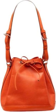 Louis Vuitton Pre-owned Bucket Bags, female, Orange, Size: ONE SIZE Pre-owned Petit No&eacute; Shoulder Bag