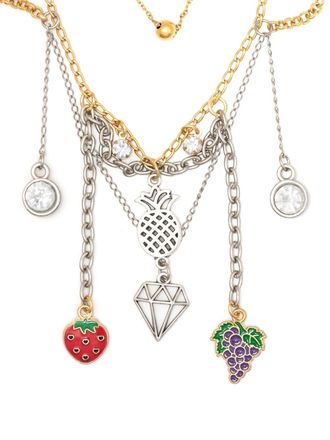 Amir Slama charm-detail multi-chain necklace - Gold