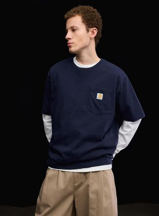 Carhartt Work in Progress Mens Logo pocket T-shirt