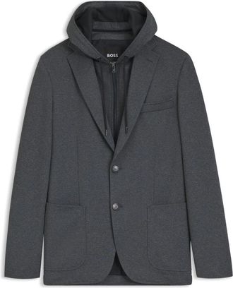 HUGO BOSS Hanry Blazer - Heren - Blazers - Grijs - XL - Katoen - Jassen