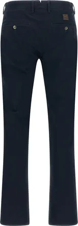 Incotex Stretch Cotton Canvas Trousers - Navy