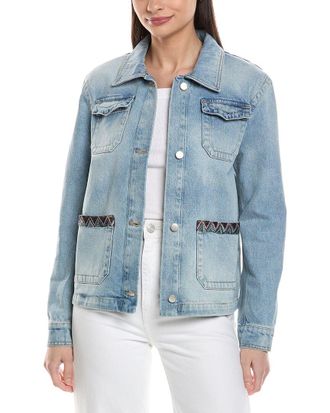 M Missoni Ombre Trim Denim Jacket