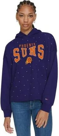 Tommy Jeans Womens Tommy Jeans Purple Phoenix Suns Stella Cropped Pullover Hoodie at Nordstrom, Size Xx-Large