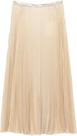 Joseph Essai lam&eacute; geplooide midi-rok - Goud