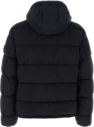 Stone Island Stretch Wool Blend Down Jacket - Blue