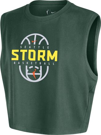 Nike (WMNS) Nike Seattle Storm WNBA Authentic Sleeveless Cropped T-Shirt Fir IQ8217-323