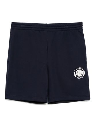 Lacoste 3D-print fleece shorts - men - Modal/Cotton - 4 - Blue