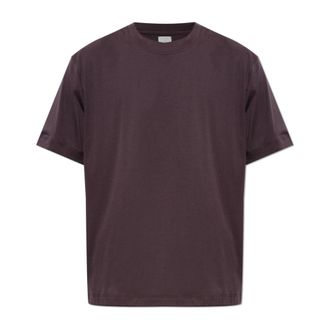 Eleventy Tops, Heren, Paars, L, Katoen, Crew Neck T-shirt
