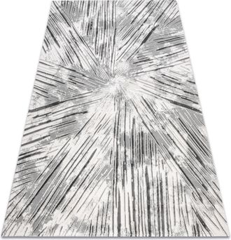 RugsX Rugsx - Alfombra Acr&iacute;lica Vals 0w1733 C53 47 Abstracci&oacute;n Espacial 3d Marfil / Gris Grey 240x340 Cm
