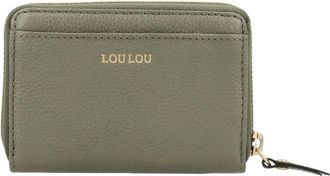 LouLou Essentiels Petite Emilie - Dames - Portefeuilles - Groen - ONE Size - Leer - Accessoires