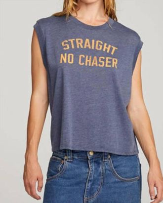 Chaser Straight No Chaser Tee In Sapphire