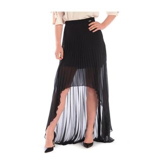 Liu Jo Rokken, Dames, Zwart, L, Polyester, Minirok met bloemenprint