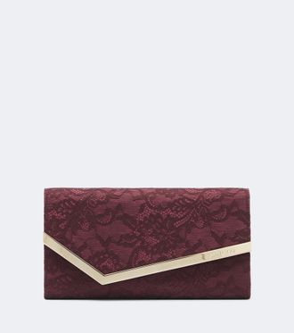 Jimmy Choo London Emmie lace clutch