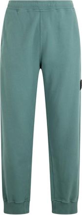 Stone Island Malfil&eacute; Fleece Old Effect Joggers - Heren - Sweatpants - Groen - L - Katoen - Broeken
