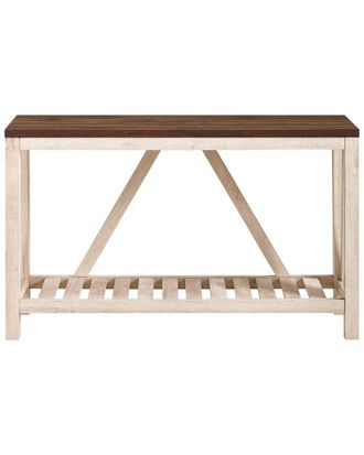 Walker Edison 52In A-Frame Rustic Entry Table