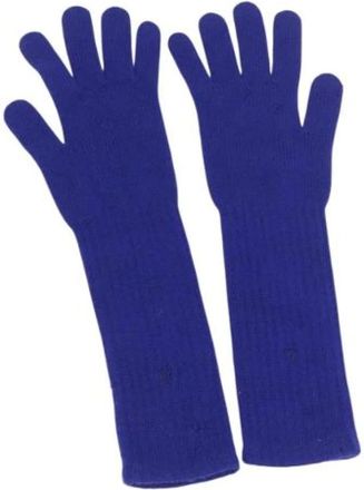 Chanel Pre-owned Accessories, female, Blue, Size: ONE SIZE Pre-owned Cashmere Gloves