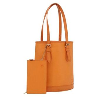 Louis Vuitton Pre-owned Vintage Epi Bucket Bag - Dames - Vintage Tas - Oranje - ONE Size - Leer - Vintage