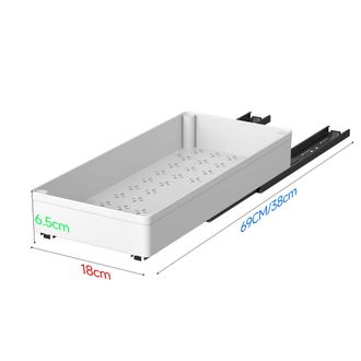 OEM Organizadores Extra&iacute;bles Para Armarios, Cajones Extra&iacute;bles De 1 Pulgada De Ancho Para Muebles De Cocina Y Ba&ntilde;o, 18 Cm De Ancho (blanco)