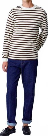 La Paz Feij&oacute; Long Sleeve Shirt In Brown Stripe